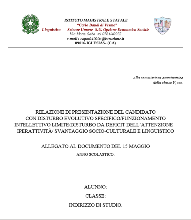 Doc 15 maggio Modello Relazione PDP 2021 22