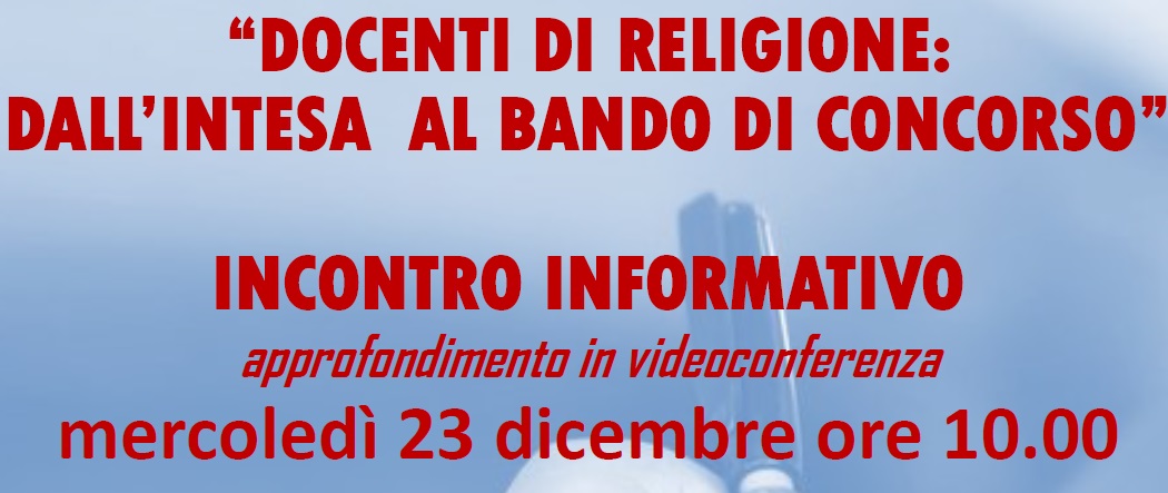 Incontro inform docenti religione